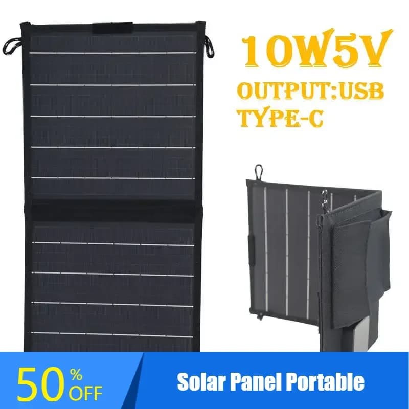 Pannello solare portatile da 10 W 5 V per la ricarica rapida del telefono Mini piastra per celle a carica solare esterna