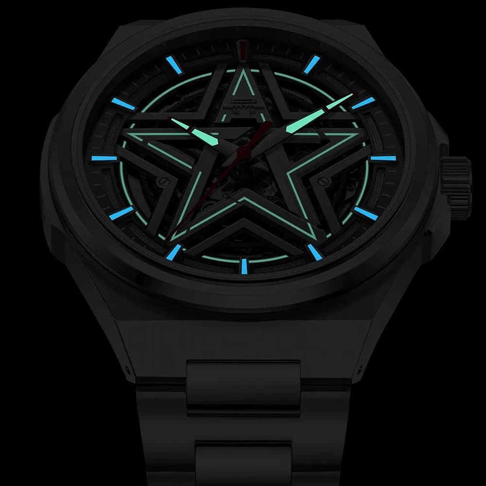 Beijing Watch watch for men automatically men's mechanical watches luxury watch Beijing Five-Star Skeleton Mechanical Watch 42mm