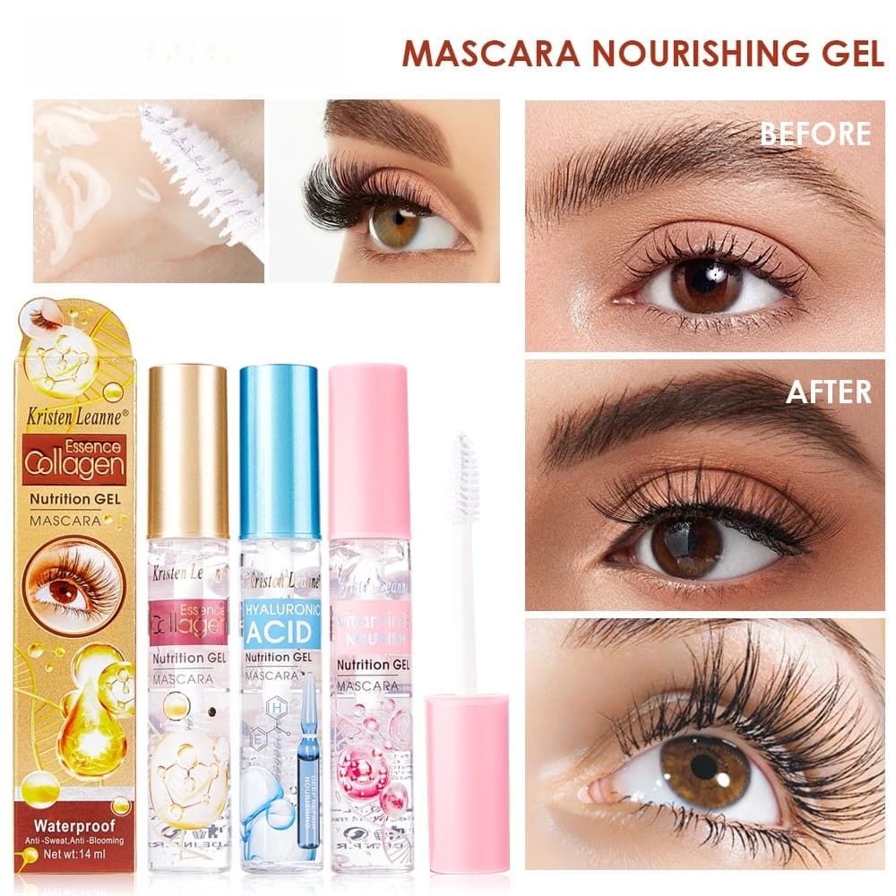 Transparent primer for Mascara, Transparent Mascara for Eyelashes, Waterproof Volumizing Mascara, Top Coat in Gel, Primer for Eyelashes