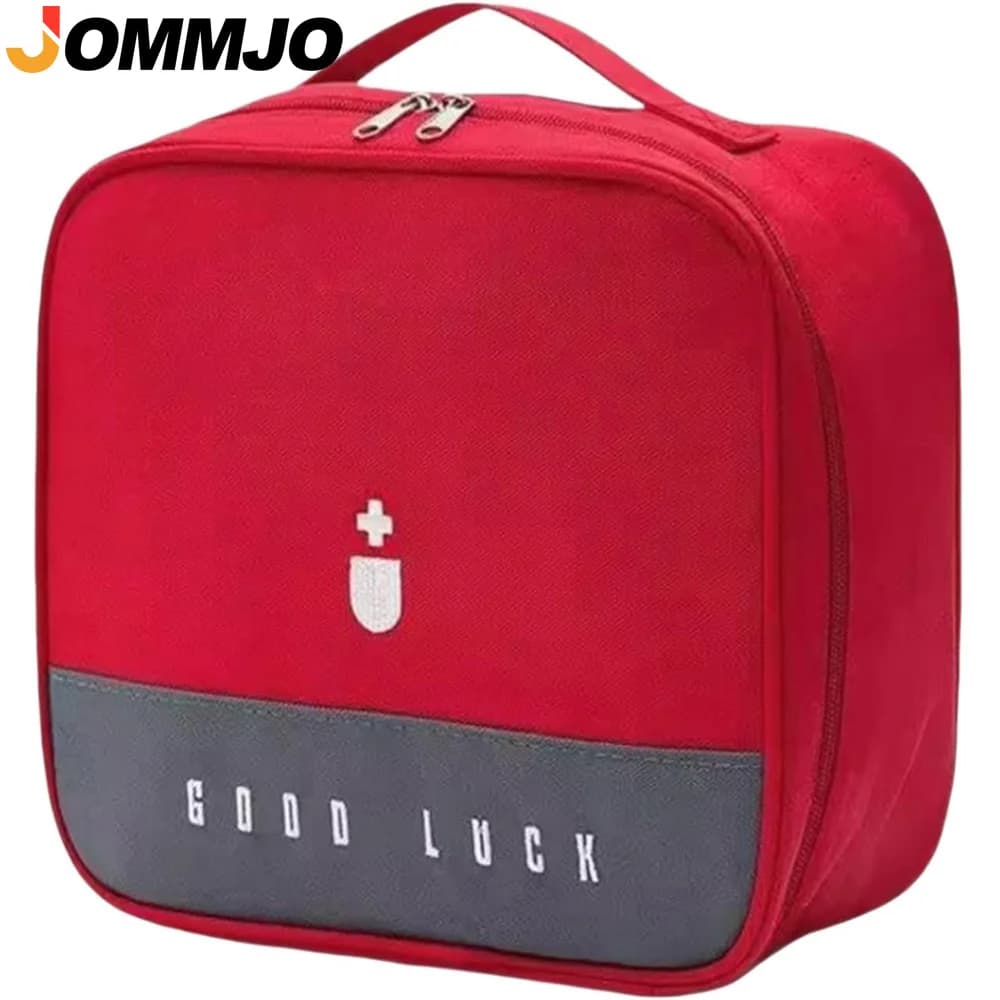 1 Borsa di Pronto Soccorso Rossa Vuota, Borsa Medica Portatile per Emergenze per Casa, Auto, Ufficio, Viaggi, Sport e Ciclismo all'Aperto
