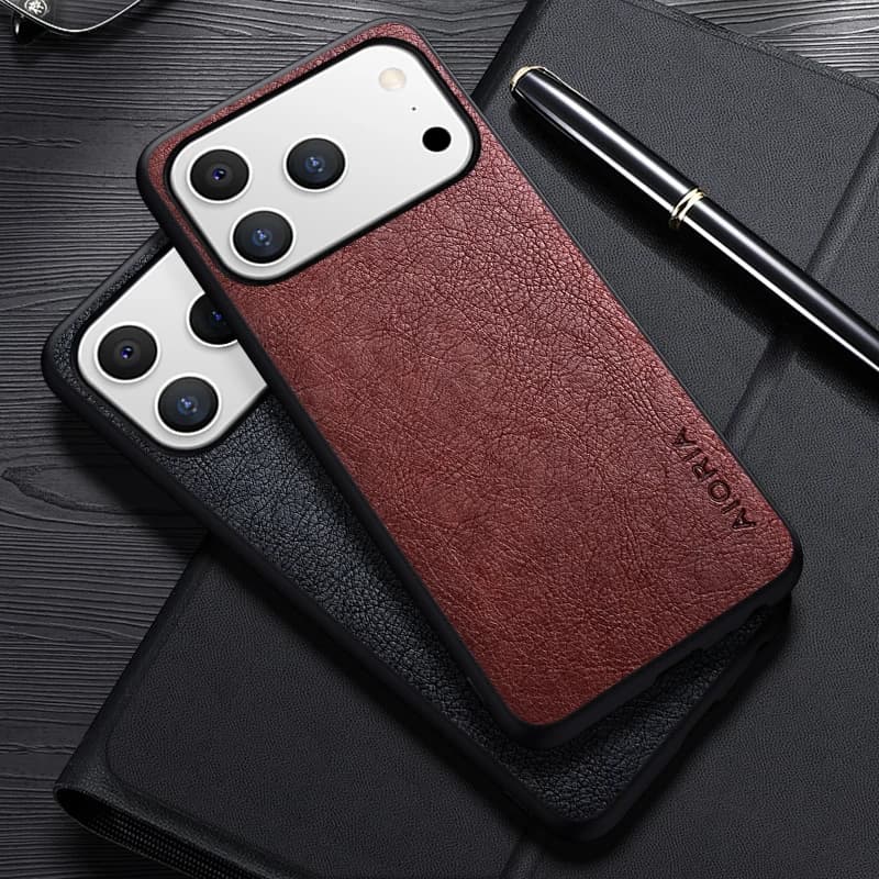 Custodia per iPhone 17 Pro Max Cover aziendale in pelle di lusso dal design semplice per custodia IPhone Air