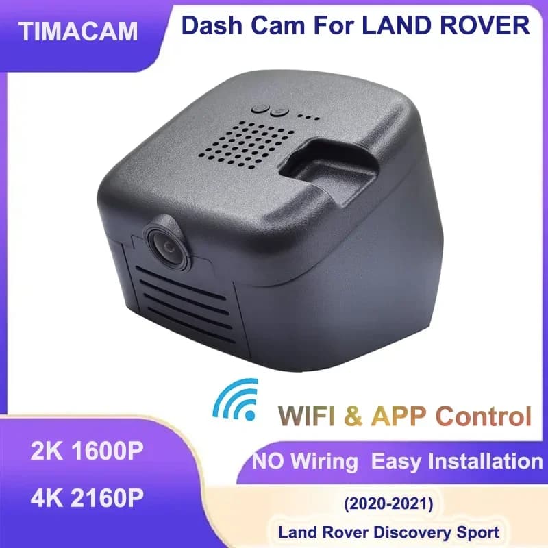 TIMACAM Wifi 2K 4K 2160P DVR auto recorder Dash Cam for Land Rover Discovery Sport 2020 2021 2022 Simple installation