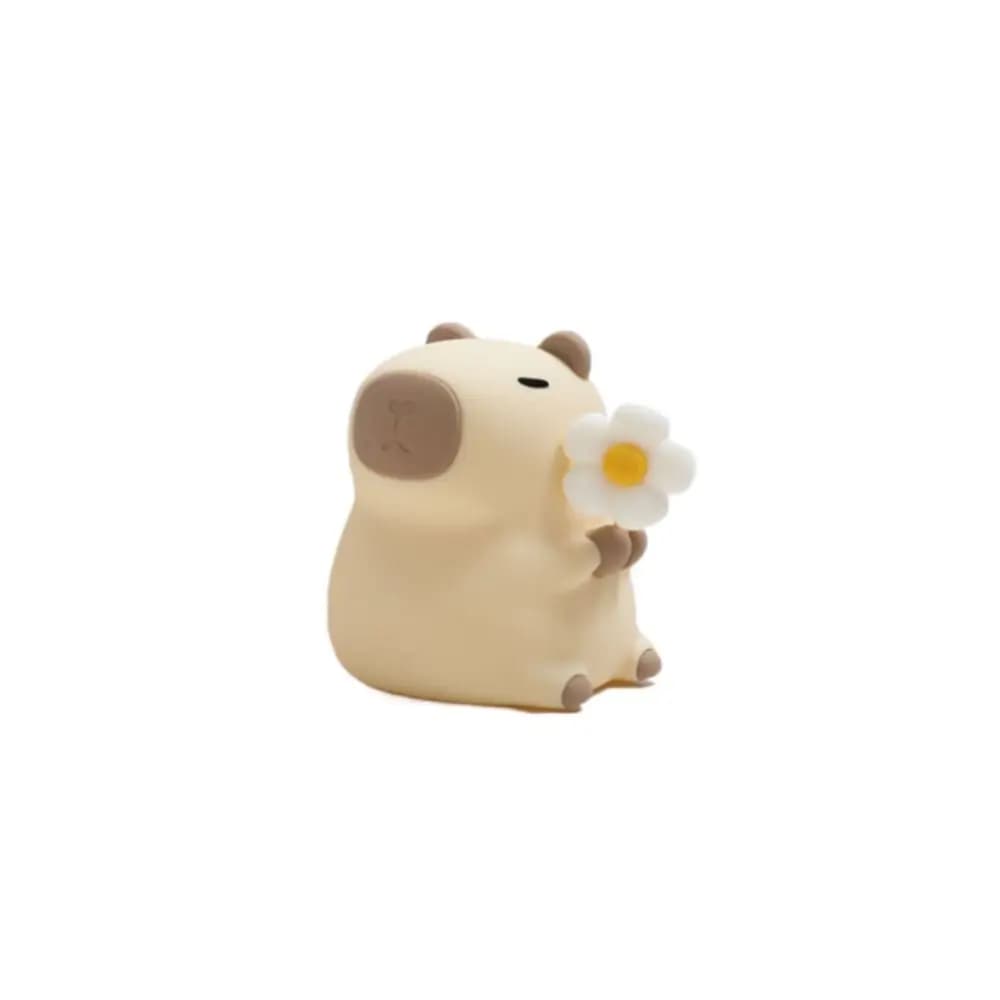 Pat Control Silicone LED Capybara Luce notturna Lampada da comodino morbida e carina Lampada da scrivania colorata creativa per bambini