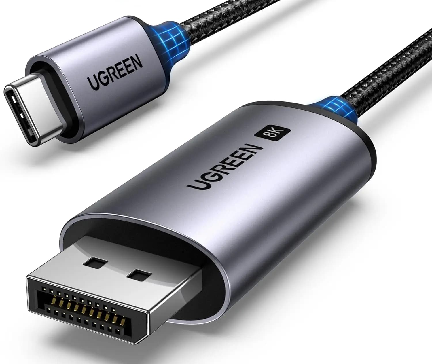 Cavo USB C a DisplayPort 1.4 8K@60Hz 4K@240Hz 32.4Gbps Unidirezionale Compatibile con Thunderbolt 4/3 6.6FT