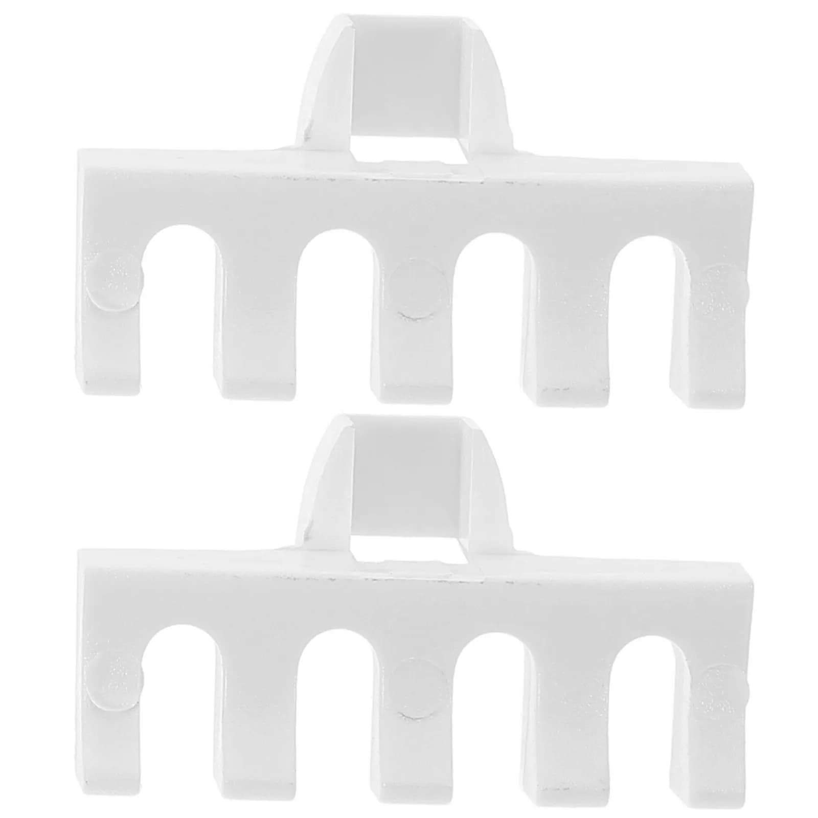 Adattatore per la protezione della corda della racchetta da 2 pezzi, protegge le racchette da badminton e da tennis dalle crepe, protezione robusta in plastica per la cordatura.