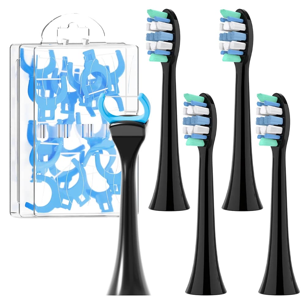20 testine per spazzolino interdentale con set di 4 testine di ricambio, compatibili con i spazzolini elettrici Philips Sonicare