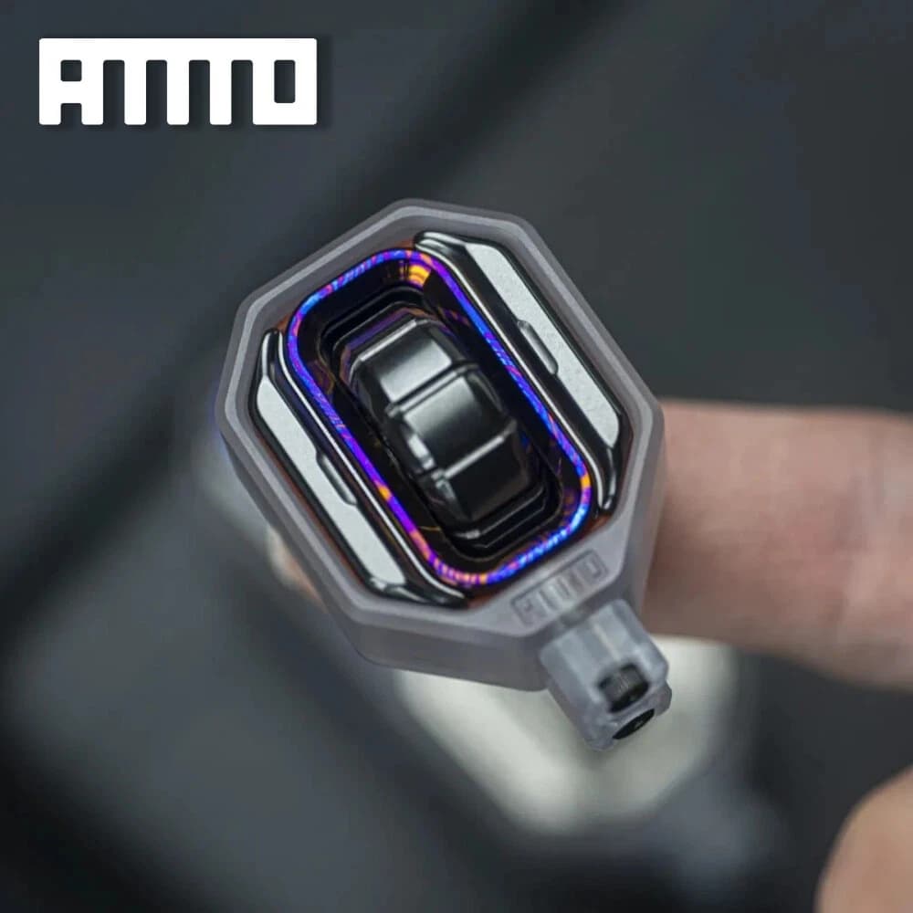 AMMO EDC GRAGKER-M Fidget Spinner Magnetico a Cricchetto in Zirconio, Giocattolo Antistress per Adulti, Push Slider