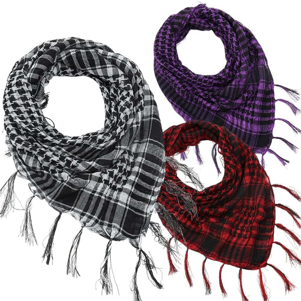 Sciarpa a Quadri per Cosplay di Giochi, Sciarpa Gotica Calda per Anime, Accessorio per Costume di Halloween e Carnevale