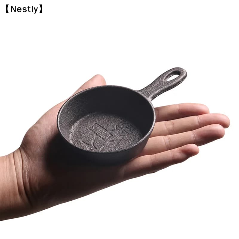 Mini padella in ghisa da 8,5 cm, mini padella antiaderente per uova, per utensili da cucina〔Nest〕
