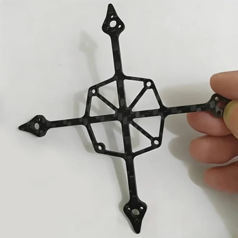 1 Pezzo per Telaio Drone FPV RC da 2 Pollici, Spessore 2,5mm, Chassis Rinforzato in Fibra di Carbonio, Piastra Inferiore Leggera per Fissaggio Motore