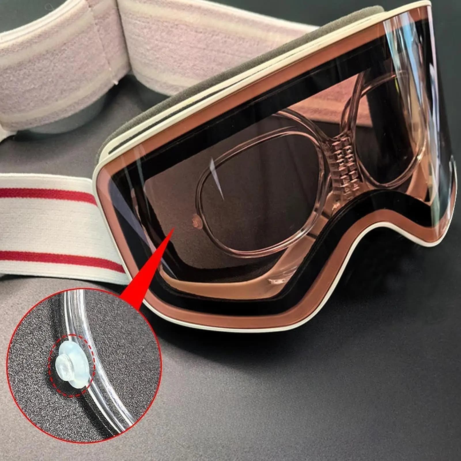 6x Ski Goggles Insert Adapter Goggles Accessories Easy to Use Lightweight