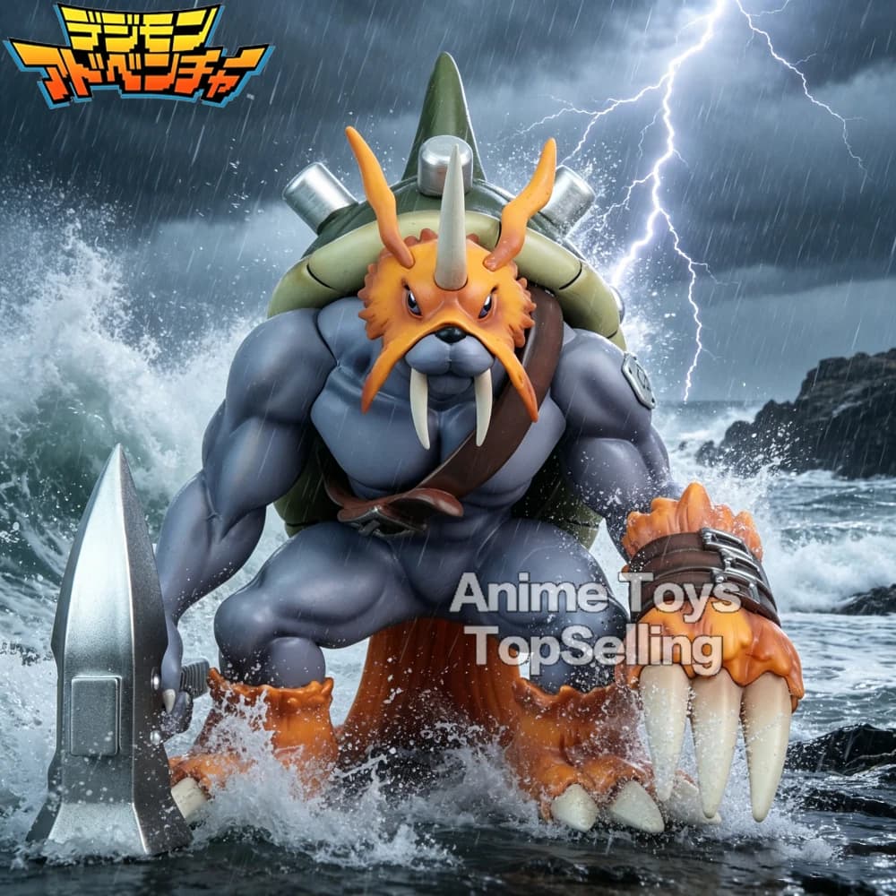 Statuetta Anime Digimon Adventure di Zudomon, 21cm, Action Figure in PVC, Ornamento da Scrivania, Modellino da Collezione, Giocattolo Regalo
