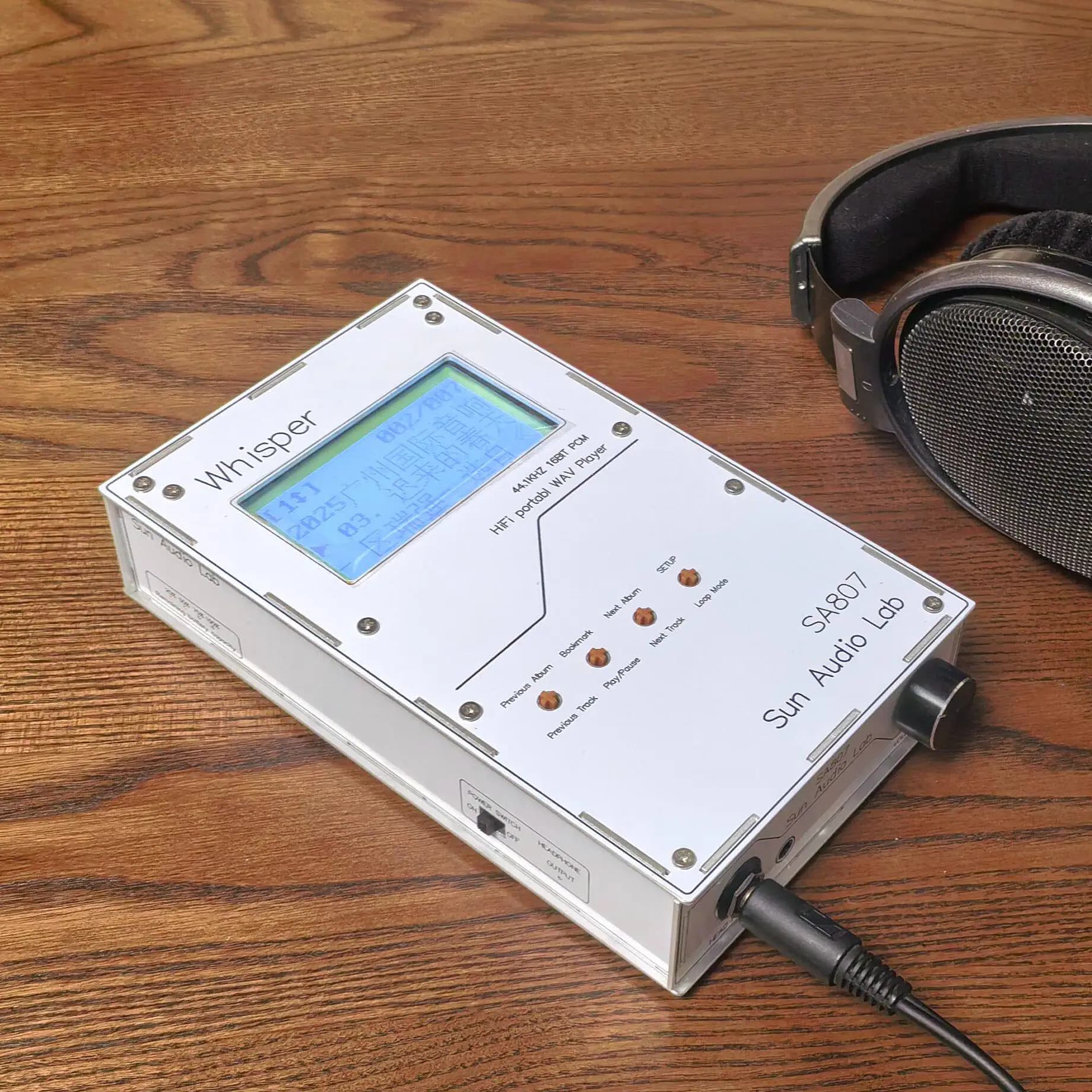 SA807 Amplificatore per cuffie DAC portatile con chip CS4398 24Bit 192kHz PCM Coassiale Ottico USB IIS Solo WAV supportato