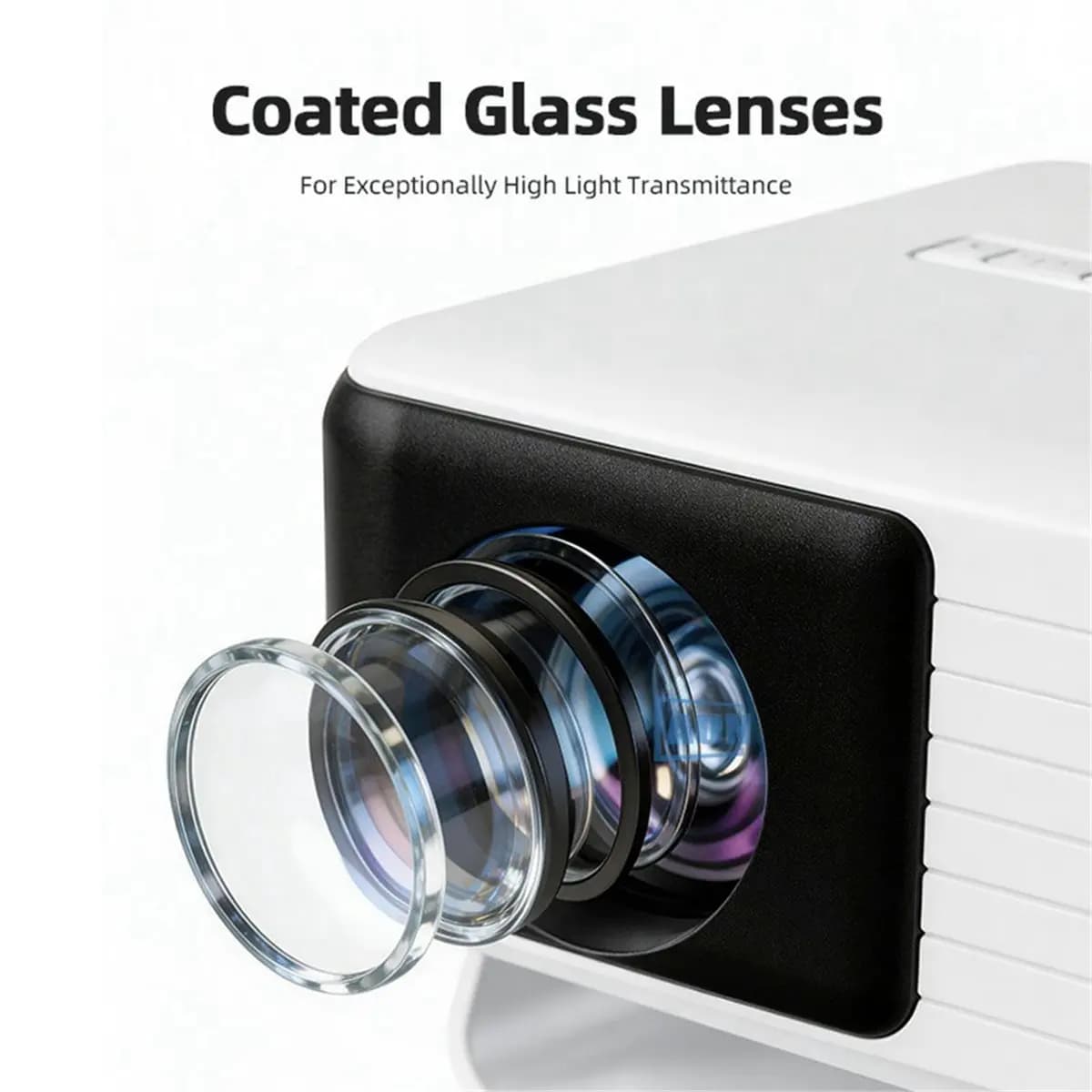 L70A Y3 Mini Projector Portable Home Theater Smart 3D Cinema Compact LED Video Projector for TV & US PLUG