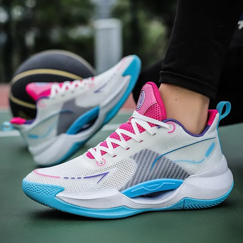 Men's Basketball Shoes 2025 Mesh Breathable Wear Resistant Anti-slip Sneakers Women's Running Shoes Ultralight Shoe Shoe