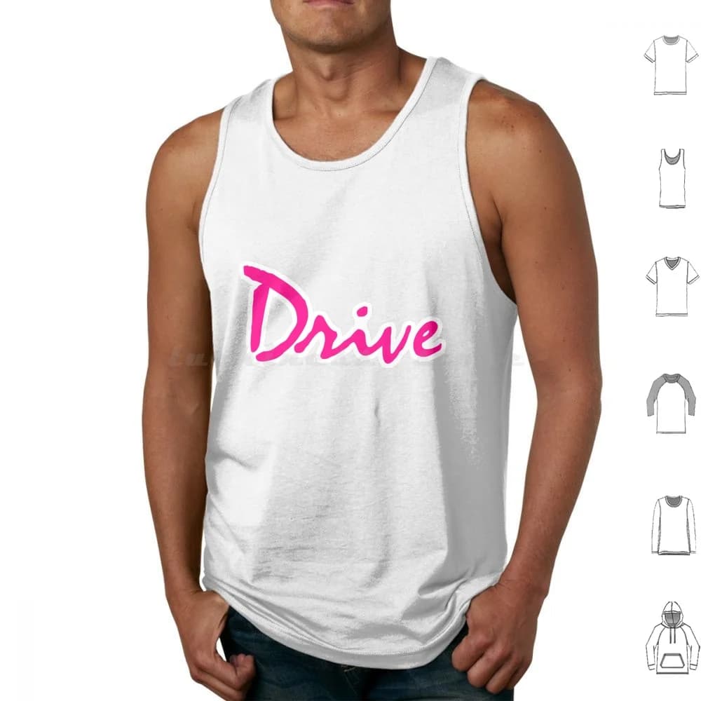 Canotte Drive Canottiere senza maniche Drive Movie Film Pop Culture Rosa anni '80 Retro Ryan Gosling Hollywood Night Nicolas