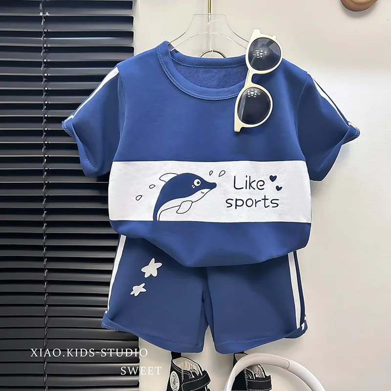 Vestiti per bambini Vestito a maniche corte per bambini T-shirt per ragazzi a righe per ragazze Vestiti estivi per bambini Abbigliamento per bambini Abbigliamento da casa