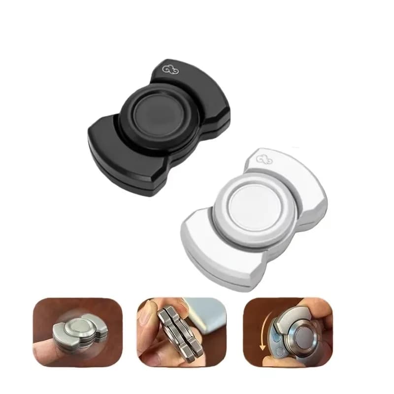 Giocattolo Antistress 3-in-1 EDC, Slider Magnetico in Metallo, Spinner Giroscopico, Alleviamento dello Stress, Decompressione per Adulti, Anti-Ansia