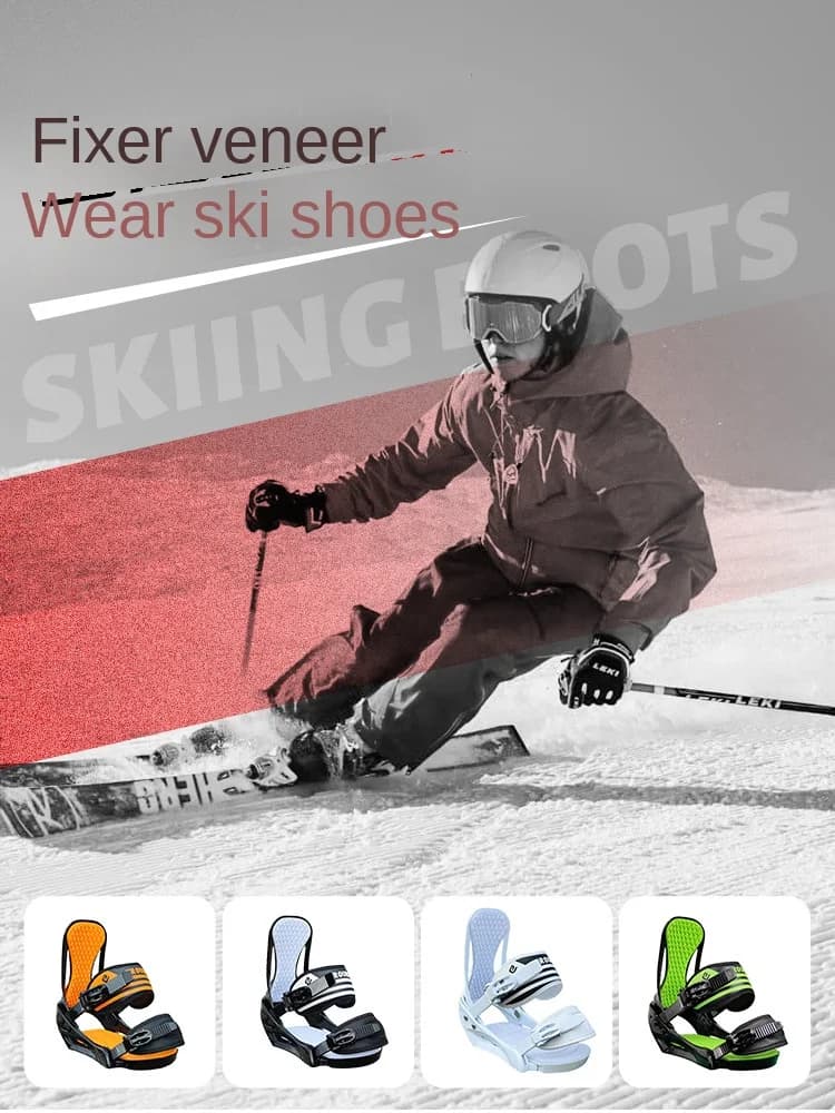 Attacchi per Snowboard a Sgancio Rapido, Attacchi Quick-Fit, Scarponi da Sci, Attrezzatura Invernale per Adulti, Uomini e Donne