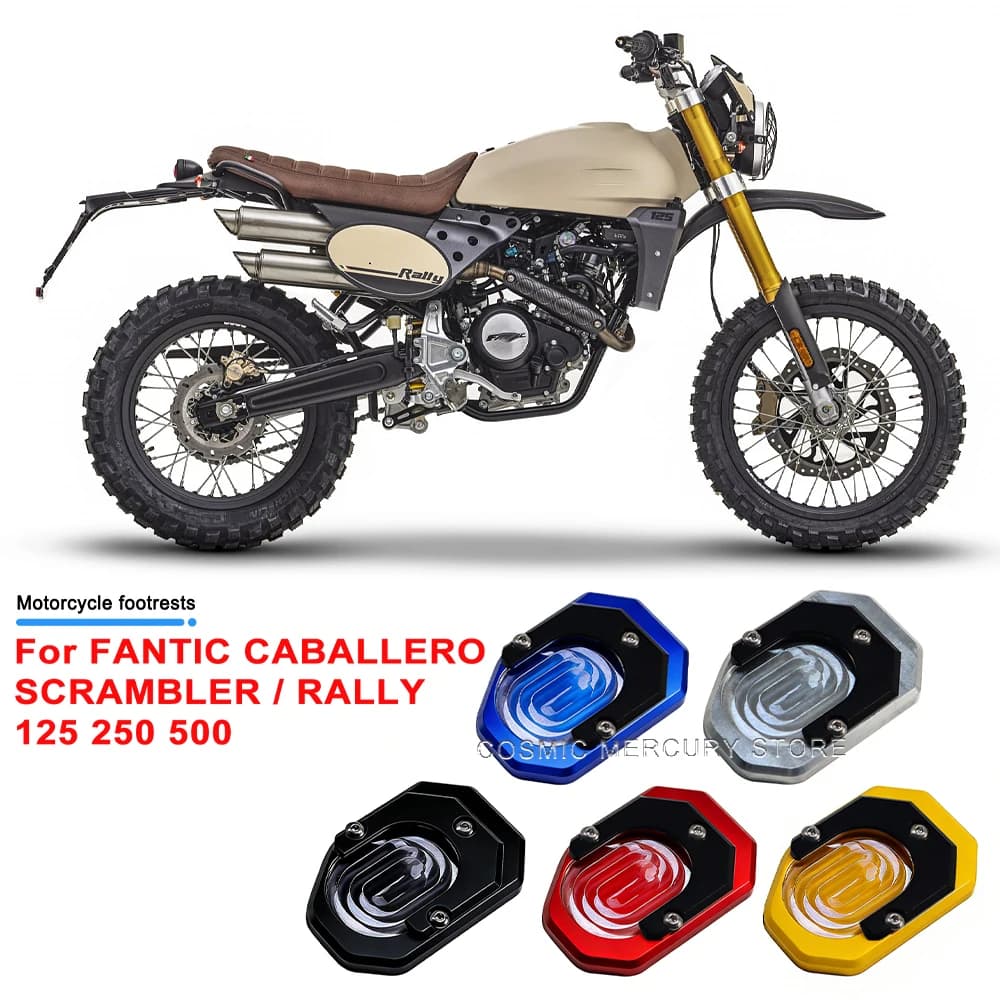 Estensione Cavalletto Laterale Moto / Piastra di Supporto per FANTIC CABALLERO SCRAMBLER / RALLY 125 250 500