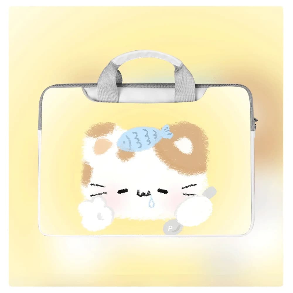Borsa per Laptop con Animali Cartoon, Custodia Protettiva per Macbook 12 13.3 14 15.6 16 Pollici, Macbook Air, Asus, Huawei