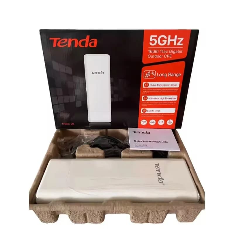 Tenda O6 rete wireless di accesso esterno 5GHz 867Mbps hotspot 16dbi antenna direzionale trasmissione 10 km