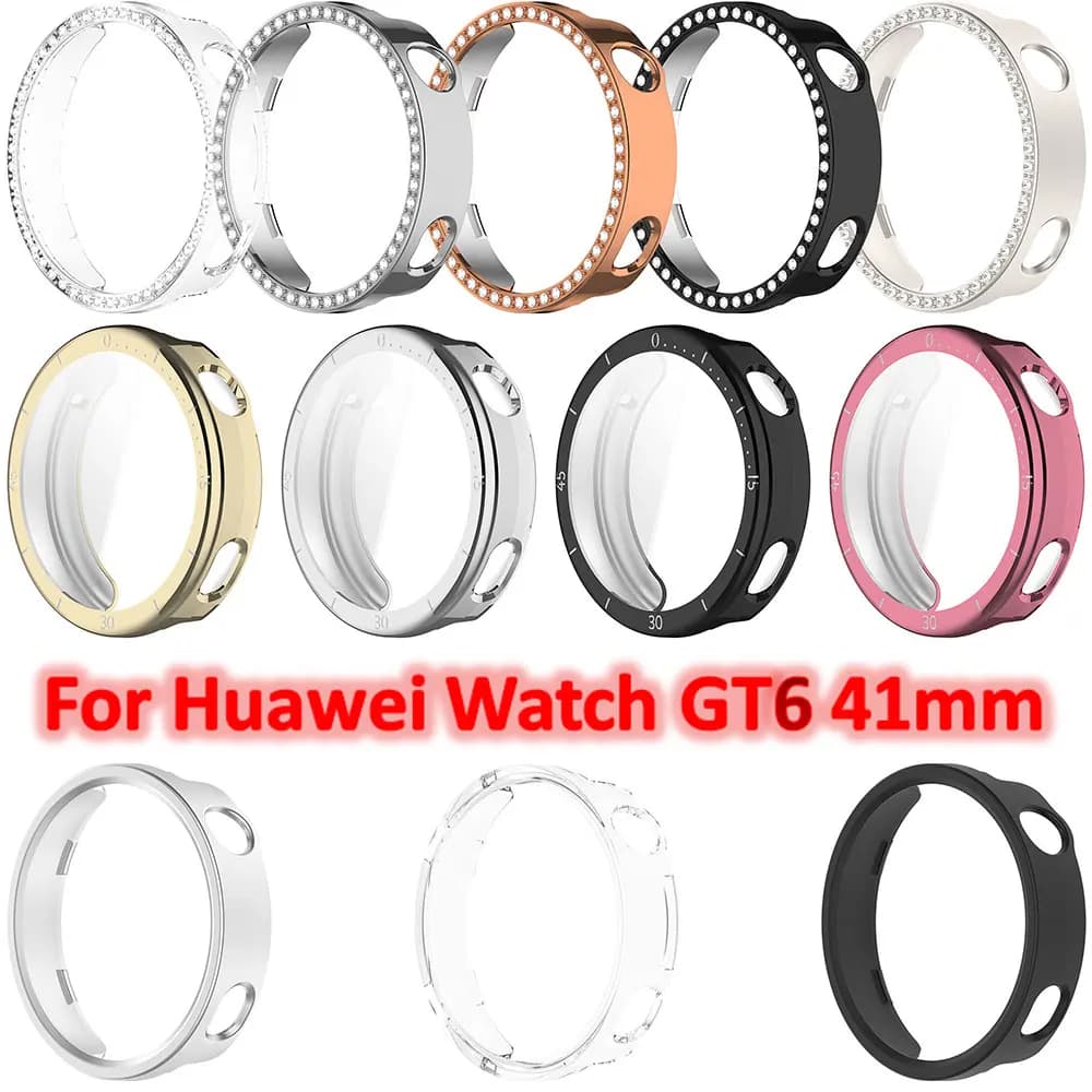 Custodia per Huawei Wacth GT6 41mm Protezione schermo antiurto Telaio di copertura Guscio protettivo per Huawei GT6 41mm Accessorio Smartwatch