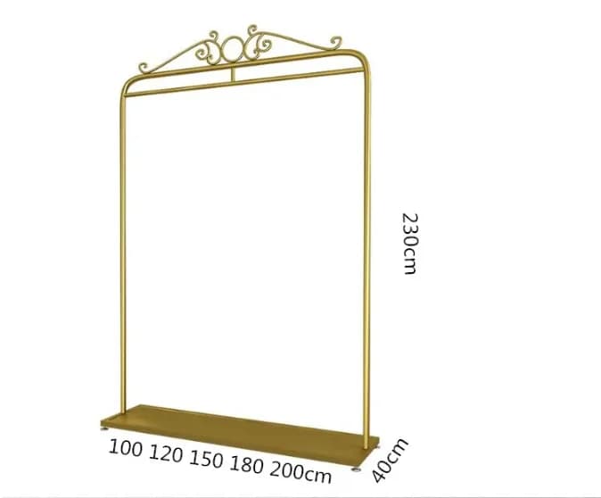 Wedding clothes racks, photo studio shelves, floor hangers for clothing store, wedding dresses