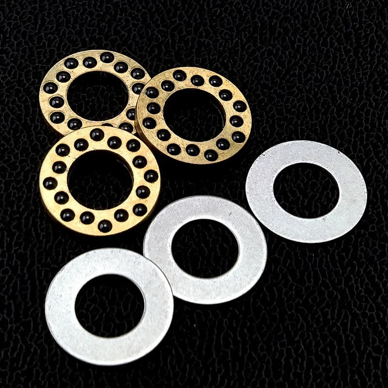 Diametro esterno 9,7 mm Ottone CNC Materiale a sfera in ceramica Piega coltello Gabbia Cuscinetti Sistema di apertura rapida e chiusura Accessori Fai da te Parte