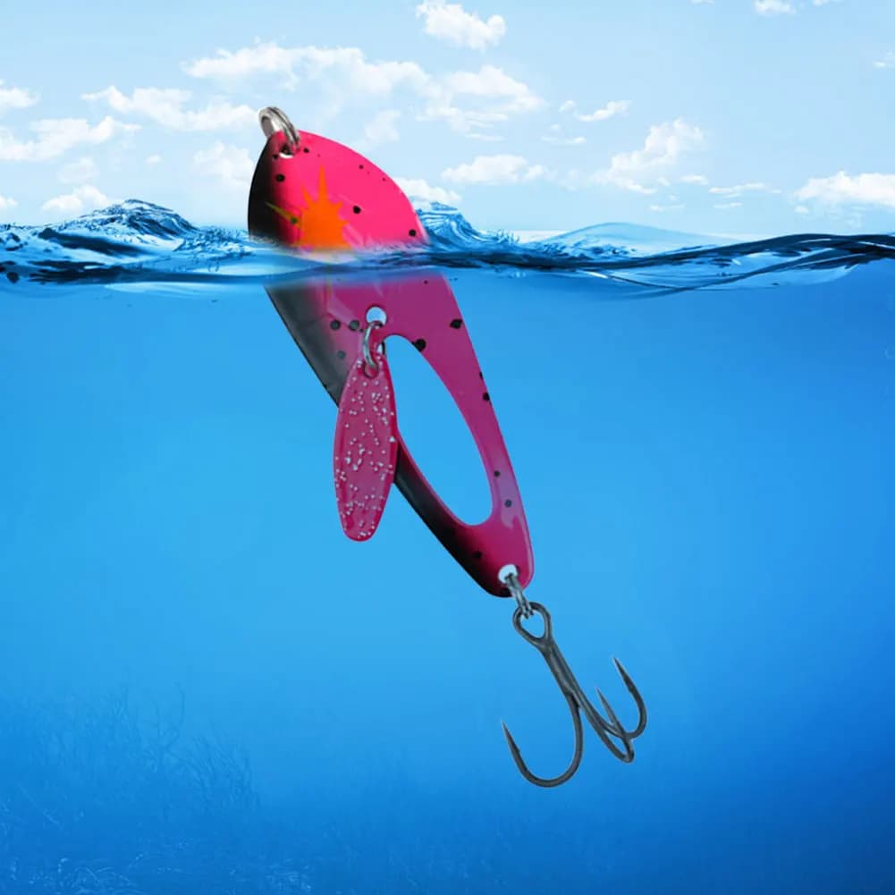 5 Artificial 4g Metal Esche Parts with Triple Ami, Wobblers Artificial Dure baits for Fishing Spigola and Luccio