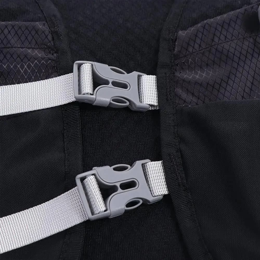 Gilet da corsa idrico multitasche Zaino da ciclismo leggero e traspirante Zaino da escursionismo dal design riflettente unisex
