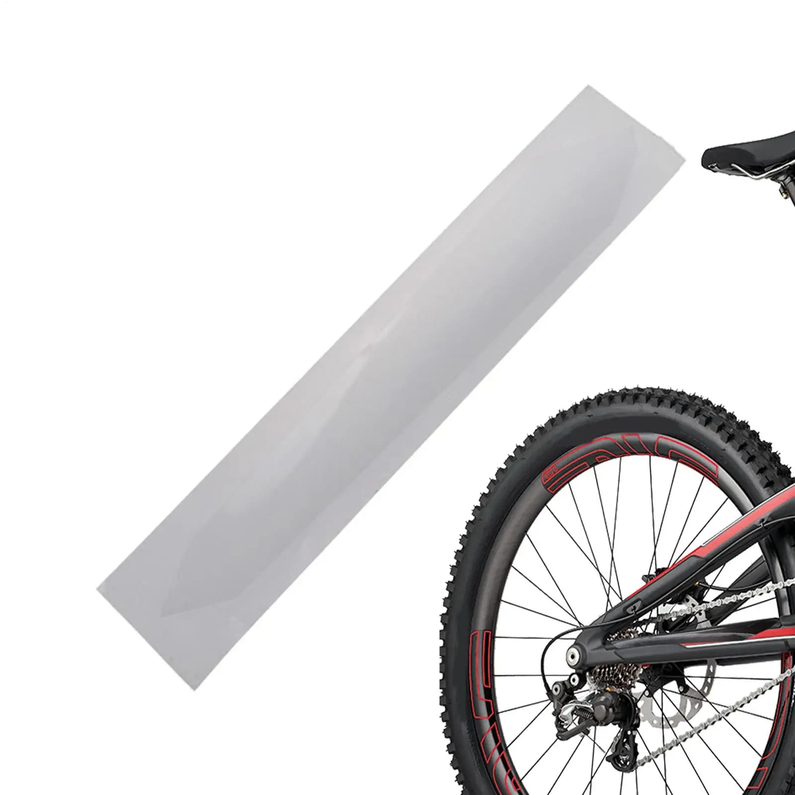 Bike Chainstay Protector Mountain Bike Carbon Fiber Chain Sticker Folding Frame Anti-scratch Protective Film Frame Guard Bike