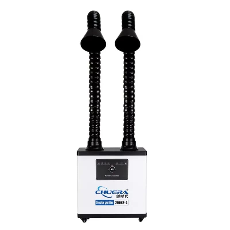 CSD 200XP-2 Estrattore di Fumi Portatile a Doppio Canale, Purificatore di Fumo per Saldatura o Depuratore di Gas di Scarico per Saldatura