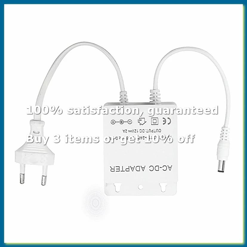 AC 110-240V Input DC 12V Output Supply EU Plug Waterproof Charger for CCTV Security AHD Analog Ip Camera EU Plug-A12I