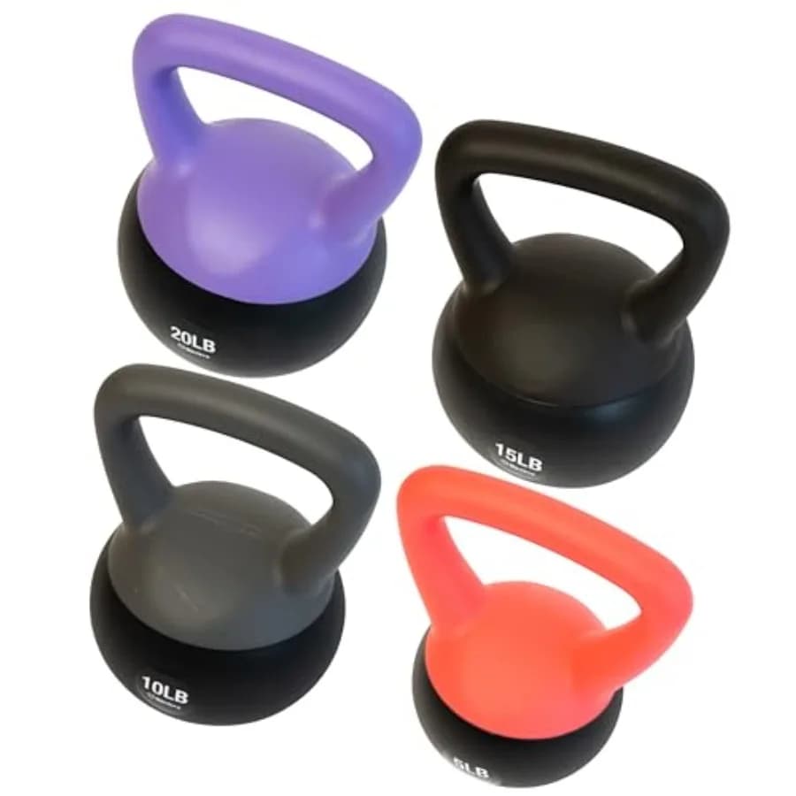 Kettlebell Soft - Sand Filled Sand Navy and Iron for Women and Men - Kettlebell Set with Color Code