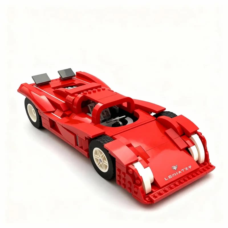 Set di Costruzioni MOC Le Mans Prototype Icons, 601 Pezzi, Giocattolo Educativo Creativo, Regalo di Natale Fai-da-Te