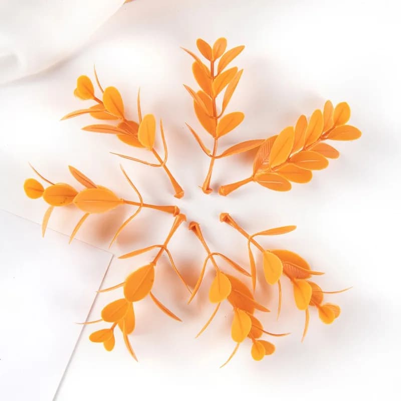 Foglie Artificiali per Matrimoni, Feste, Esterni, Giardino, Casa, Vasi, Tavoli da Pranzo, Accessori Fai-da-Te, Sfondi per Scrapbook