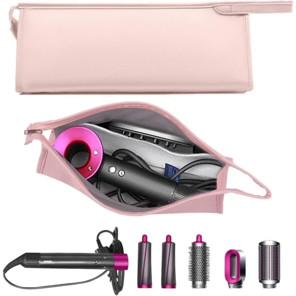 Borsa da viaggio impermeabile in pelle PU, organizer portatile per custodia da trasporto compatibile con Dyson Airwrap, accessorio per ferro arricciacapelli