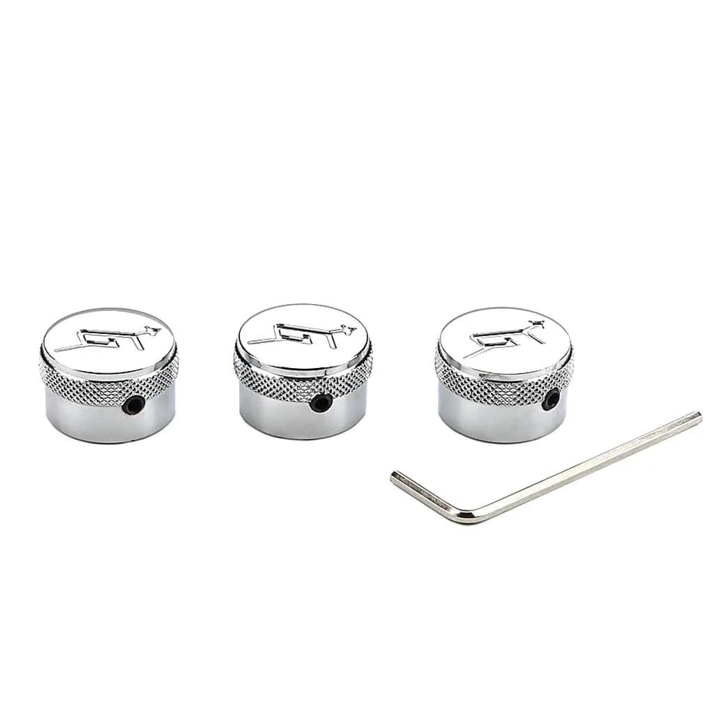 Electric Guitar Bass Volume Tone Control Knobs Dome Knobs Potentiometer Hat Cap Bass Guitar Accessories Metal Volume knob