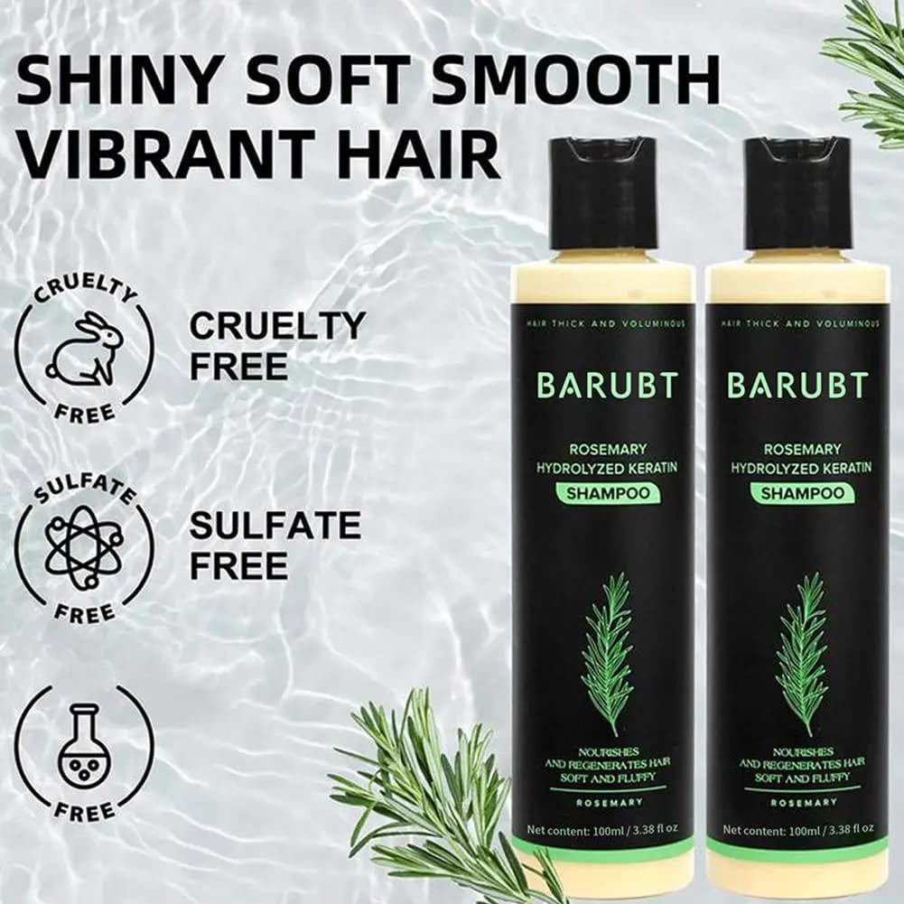 Shampoo al rosmarino Crescita dei capelli Pulizia profonda del cuoio capelluto Antiforfora Controllo del petrolio Rafforzamento della radice Nutrire Shampoo volumizzante per capelli