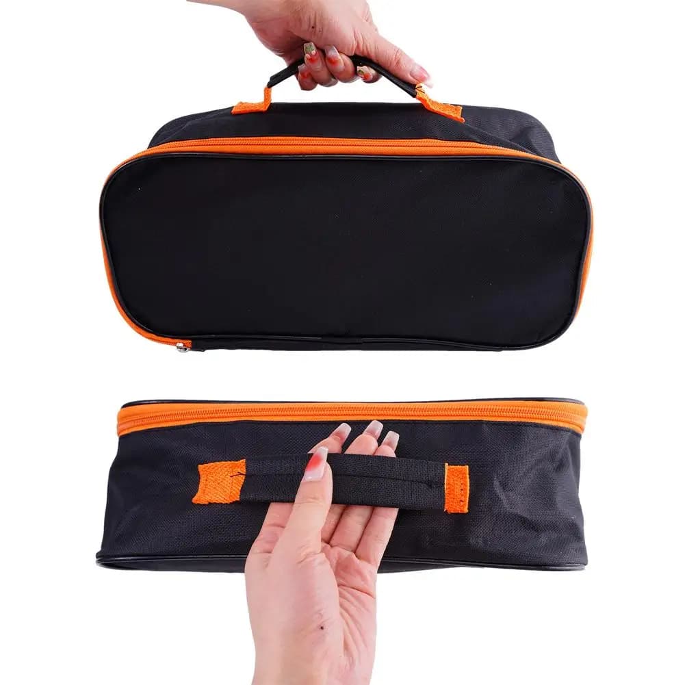 Borsa Porta Attrezzi con Cerniera in 3 Misure, Borsa per Cacciaviti, Pinze, Chiavi, Utensili Meccanici, Organizzatore per Attrezzi Manuali e Elettrici da Auto