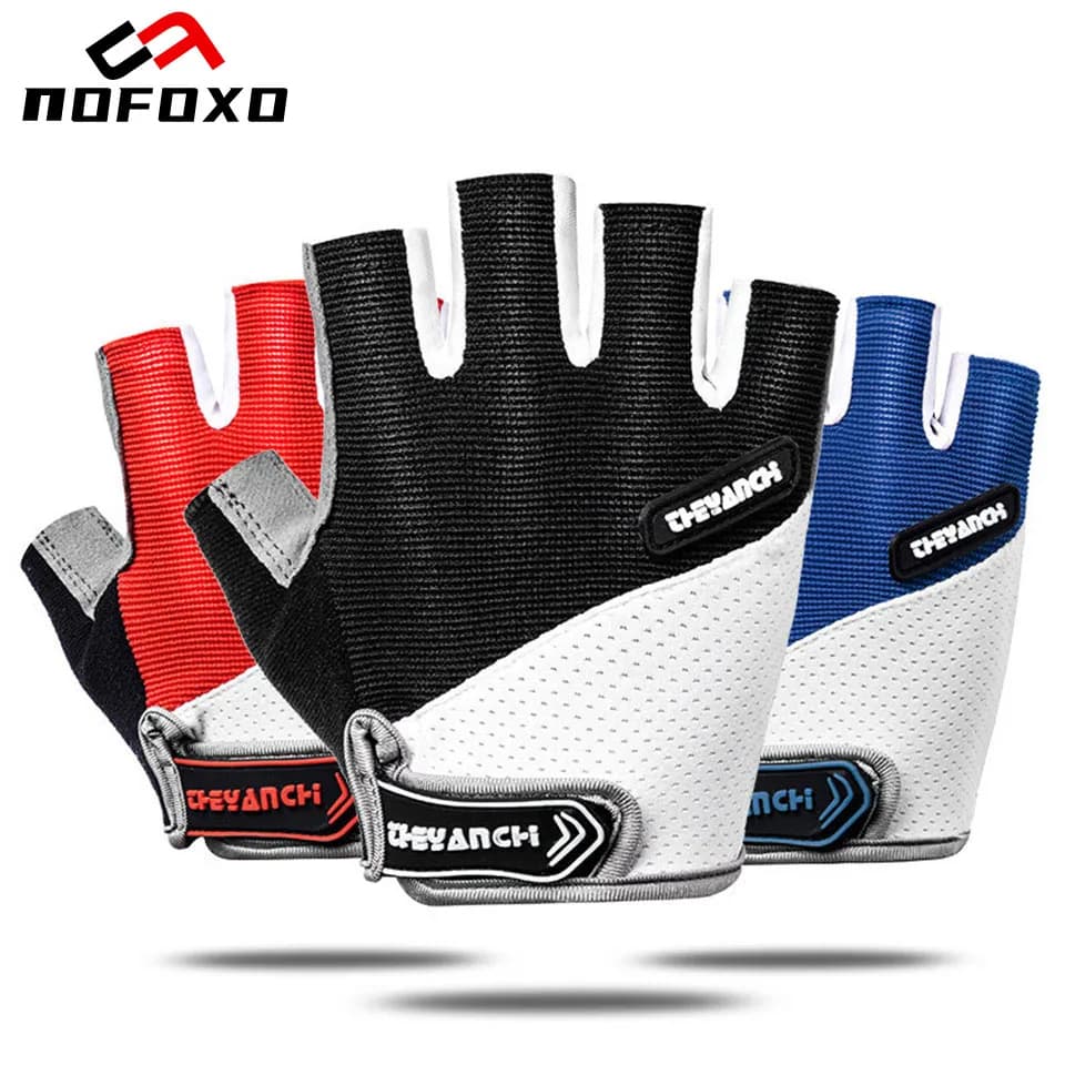 Heavy Duty Bearing Gloves NOFOXO Non-slip Mid-Slip, Heavy Duty, for Open Sports, Gym, Training, Breathable