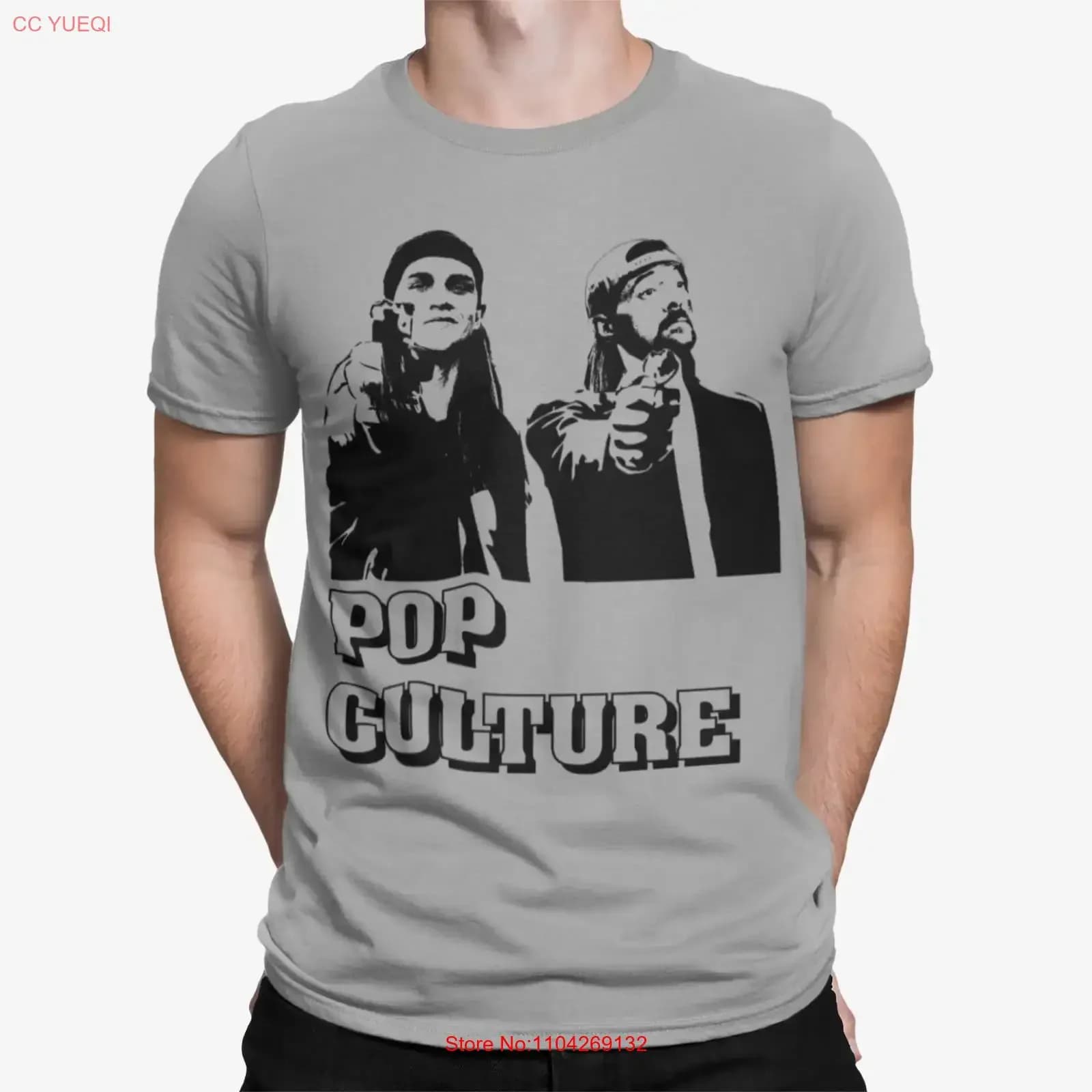 Maglietta ufficiale da uomo di Kevin Smith Jay and Silent Bob Pop Culture Fiction Remix, stile vintage, con grafica lavata, abbigliamento di design alla moda.