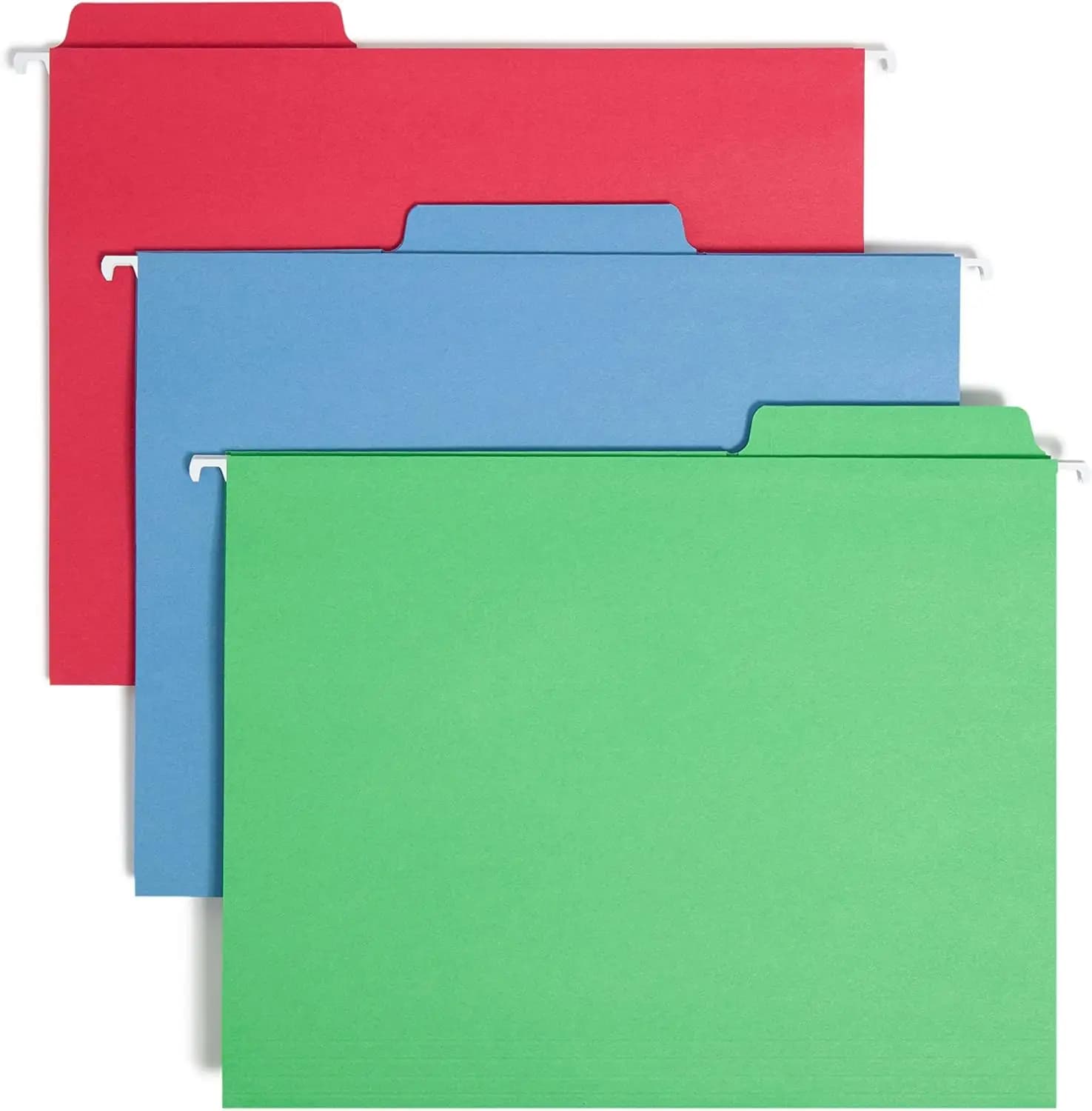 Cartelle Portadocumenti Formato Letter, con Linguette Integrate 1/3, Colori Assortiti, Confezione da 18 per Organizzazione Ufficio