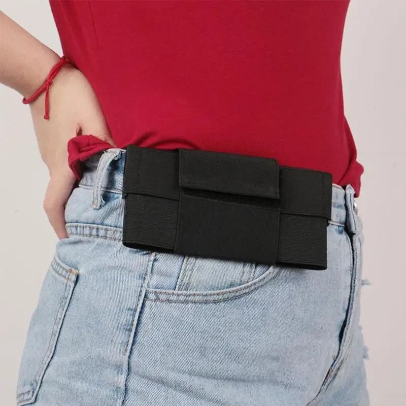 Stealth Waist Pouch Anti-theft Fanny Pack for Travel Running Slim Concealed Belt Bag Mini Pocket for Mobile Phone