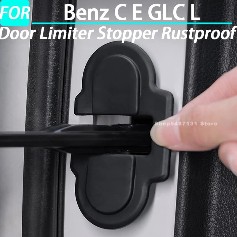Auto Porta Limitatore Fermacorda e ganci Antiruggine Della Copertura Della Protezione Adesivo per Benz ED GLC Accessori Interni 2022 2023 2024 2025