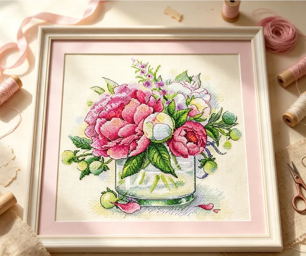 Gentle fragrance Counted Cross Stitch Kit DIY Handcraft Colorful Embroidery Floss Artwork for Leisure Time