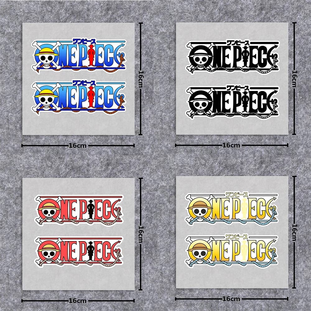 Adesivi con Logo Anime ONE PIECE, Sticker per Moto, Auto, Paraurti, Finestrini, Laptop, Pareti, Decalcomania in Vinile, Accessori per Tuning Auto