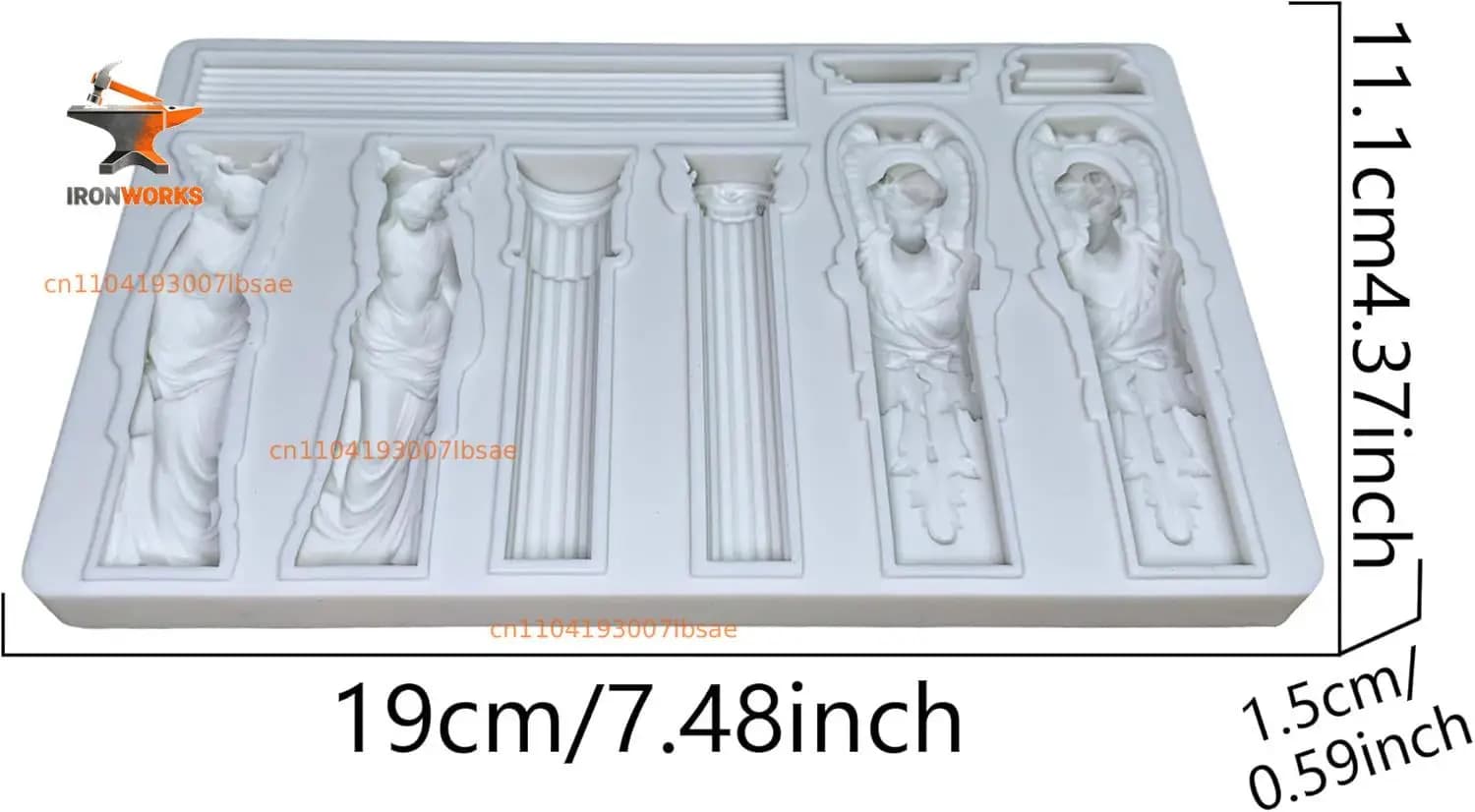 Greek Marble Pillars,Bas Relief Retro,Fondant,Sugar Craft,Cake Decorating,Molds, Epoxy Resin Sili