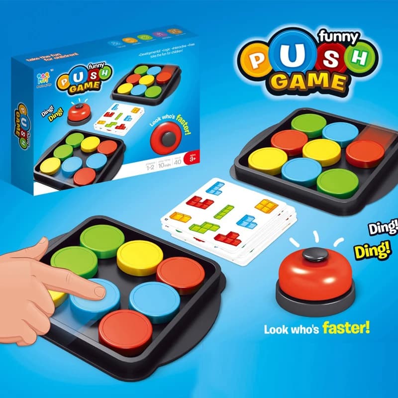 Crazy Push Music Coppie di carte divertenti per bambini contro giochi da tavolo Gioco da tavolo per scacchi Giocattoli Educazione precoce per ragazze Ragazzi